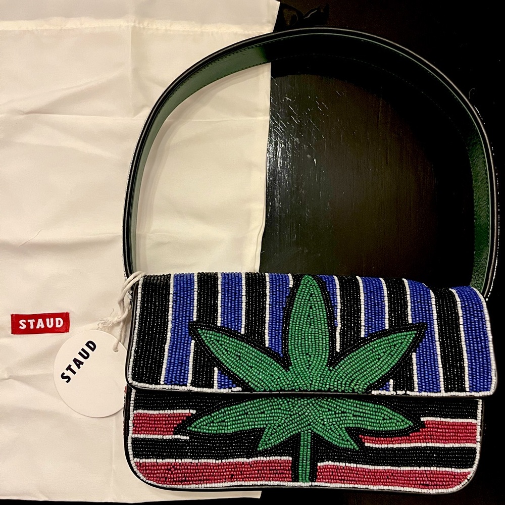 STAUD Tommy Leaf Print. No longer available online!